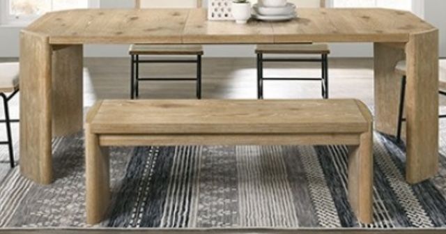 Furniture of America® Edenbridge Natural Oak Rectangular Dining Table-0