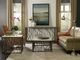 Hooker® Furniture Melange® Natural Console Table with Dark Satin Nickel Gray Base-1