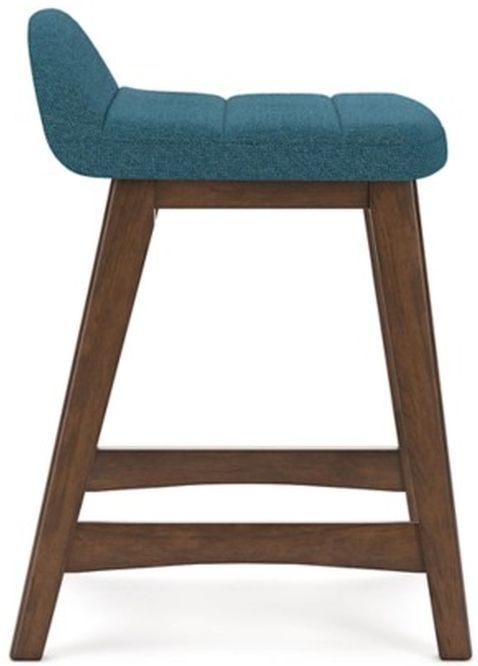Signature Design by Ashley® Lyncott Blue Counter Bar Stool-4