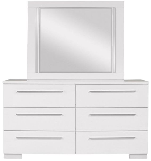 New Classic® Home Furnishings Sapphire White Dresser and Mirror Set-2