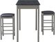 Linon Lance 3-Piece Faux Marble/Gray Tavern Set-3