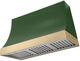 AGA Marquee 48" Cornwall Green Wall Mounted Range Hood with Brushed Brass Trim-0