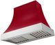 AGA Cascade 36" Piccadilly Red Wall Mounted Range Hood with Polished Chrome Trim-0