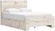 Benchcraft® Lawroy Light Natural Youth Full 2-Drawer Storage Panel Bed-1