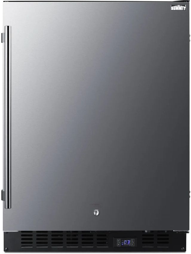 Summit® 24" 3.7 Cu. Ft. Stainless Steel Undercounter Freezer-0