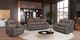 Mazin Furniture Wembley 3-Piece Chocolate Brown Reclining Modular Sofa-3