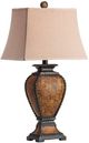 Crestview Collection Tooled Leather Brown Table Lamp-0