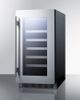 Summit® Classic 2.9 Cu. Ft. Stainless Steel Wine Cooler-1