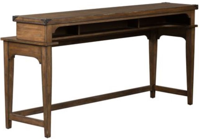 Liberty Furniture Aspen Skies 4-Piece Weathered Brown Console Set-3