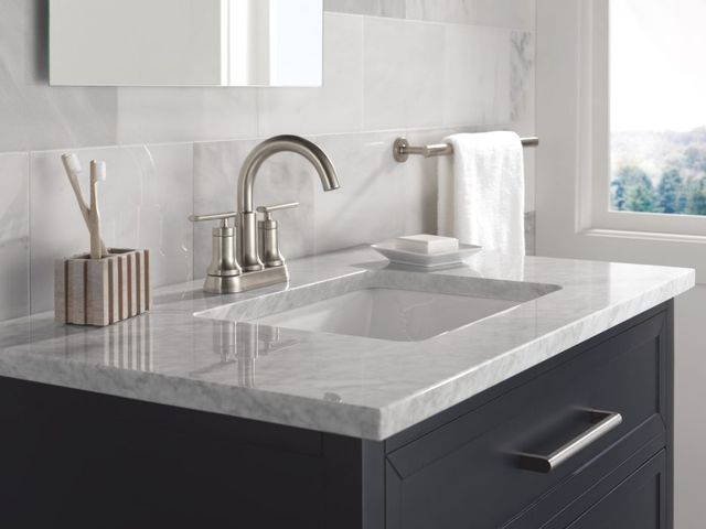 Delta Altado™ Stainless 2-Handle Centerset Bathroom Faucet-1