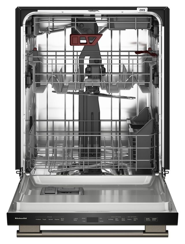 KitchenAid® 24" Black Ore Top Control Built-In Dishwasher with Third Level Jet Rack and 40+ Total Wash Jets-1