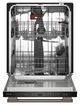 KitchenAid® 24" Black Ore Third Level Jet Rack Top Control Built-In Dishwasher with 40+ Total Wash Jets-1