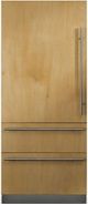 Viking® Professional 7 Series 36 in. 20.0 Cu. Ft. Panel Ready Fully Integrated Bottom Freezer Refrigerator-0