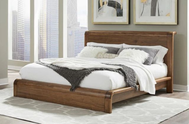 Modus Furniture Totes English Walnut Full Platform Panel Bed-1