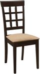 Coaster® Gabriel 2-Piece Cappuccino/Tan Upholstered Side Chairs-0
