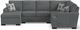 Charisma™ Willow Chambray Stationary Sectional-4