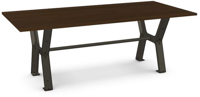 Amisco Customizable Parade 31" Walnut Veneer Table-0
