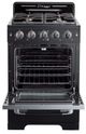 Unique® Appliances Classic Retro 24" Midnight Black Freestanding Natural Gas Range-1