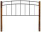 SinCa Benson Black/Maple Queen Headboard-0