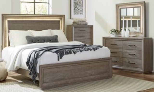 Liberty Furniture Horizons 4-Piece Graystone Bedroom Set-0