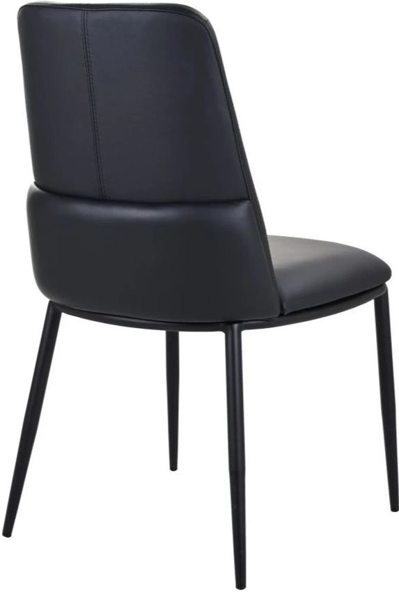 Moe's Home Collection Douglas 2-Piece Black Dining Side Chair Set-2