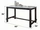 ACME Furniture Yelena White Counter Height Table with Weathered Espresso Base-2