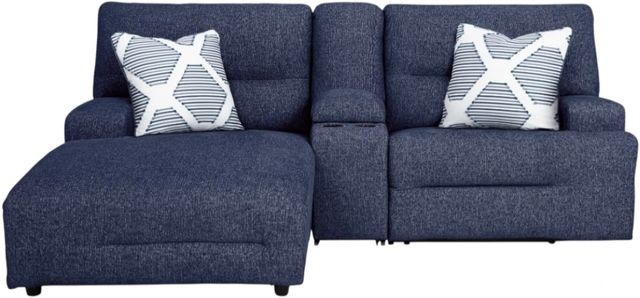 Signature Design by Ashley® Acklen Place 3-Piece Navy Left-Arm Facing Power Reclining Sectional Sofa and Chaise-1