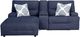 Signature Design by Ashley® Acklen Place 3-Piece Navy Left-Arm Facing Power Reclining Sectional Sofa and Chaise-1