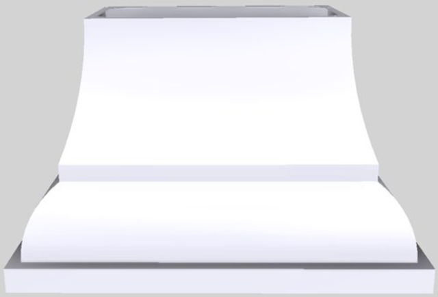 Vent-A-Hood® Designer Series 48" White Island Range Hood-0