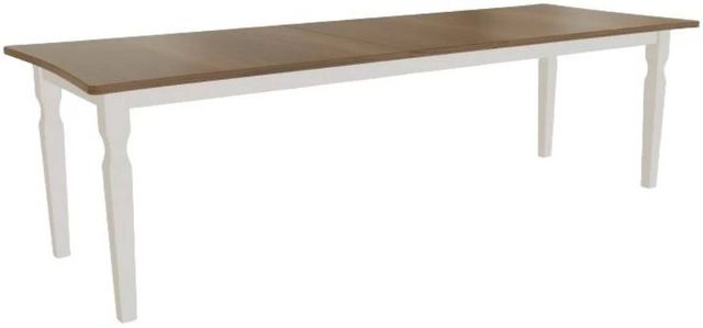 Mavin Customizable 84" Concave Extendable Dining Table with 18" Leaf-0