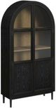 Elements International Taurus Flat Black Bookcase-0