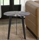 Armen Living Nina Gray Coffee Table with Black Base-1