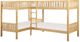 Homelegance® Bartly Natural Twin/Twin Corner Bunk Bed-0