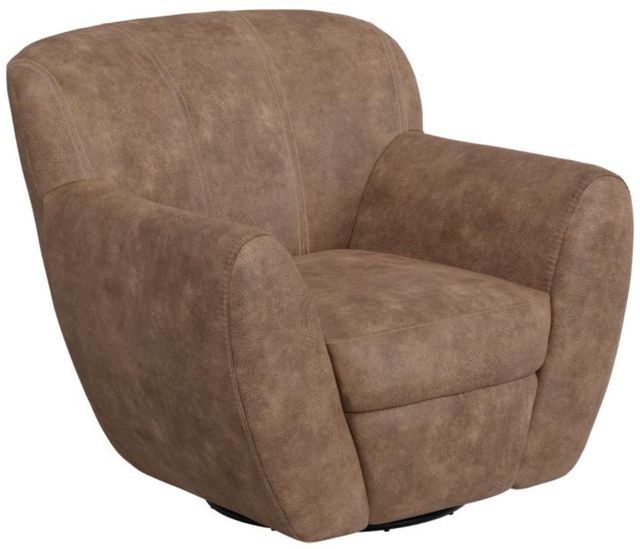 International Furniture Direct Tamesis Brown Swivel Accent Chair-0