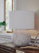Signature Design by Ashley® Vien Distressed White Table Lamp-1