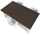 Jofran Inc. Madison County Harris Barnwood Cocktail Table with Vintage White Base-4