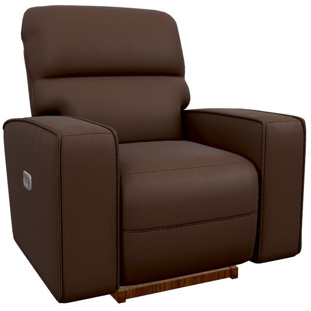 La-Z-Boy® Maddox Chestnut Power Rocking Recliner with Headrest -0