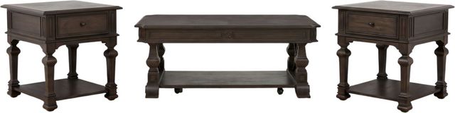 Liberty Furniture Provence Park 3-Piece Chateau Brown Occasional Table Set-0