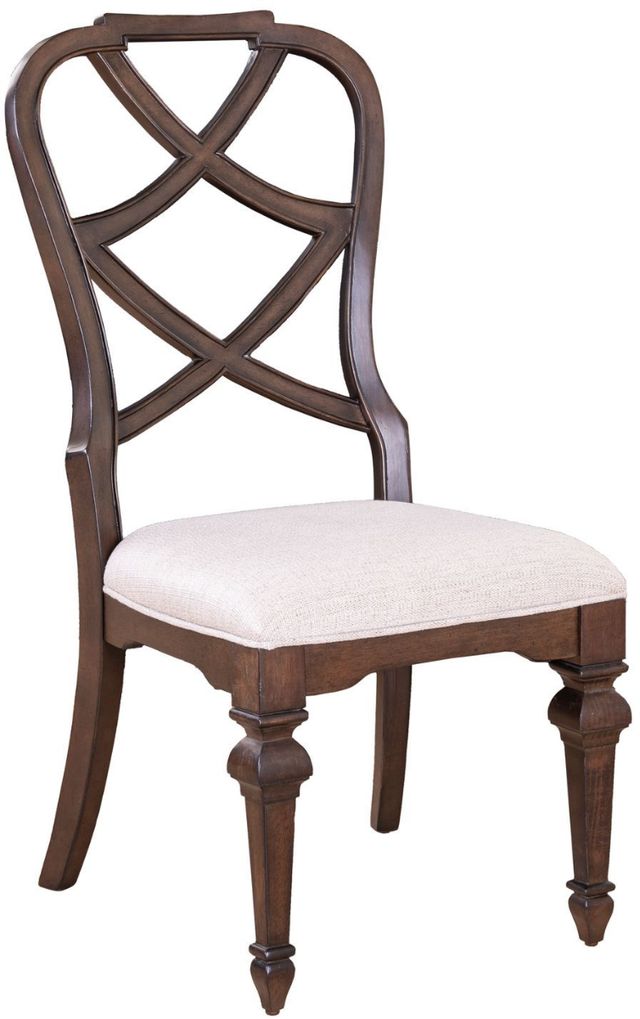Liberty Furniture Provence Park 5-Piece Chateau Brown/Cream Trestle Dining Table Set-3