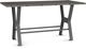 Amisco Customizable Parade 36" Wood Top Counter Height Trestle Table with Two Leafs -0