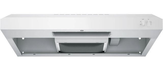 GE® Series 30" White Under Cabinet Range Hood-2