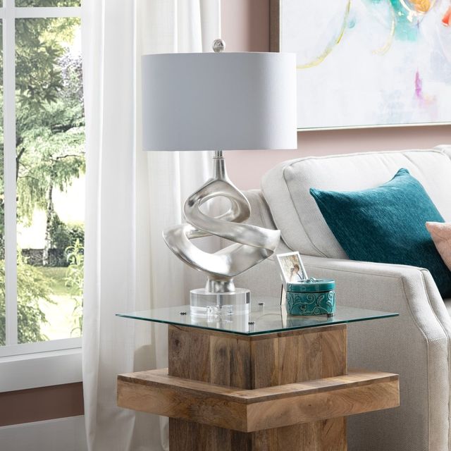 Crestview Collection Curran Silver Table Lamp-1