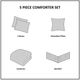 Olliix by Madison Park Celeste 5 Piece White California King Comforter Set-4
