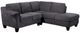 Emerald Home Clayton II 2-Piece Charcoal Gray Right-Arm Facing Sectional and Chaise-0