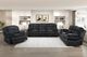 Homelegance® Goodland Black Manual Glider Reclining Chair-1