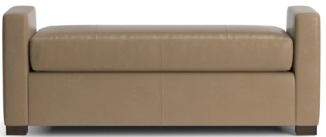 Bassett® Furniture Belmont Light Brown Leather Bench-0