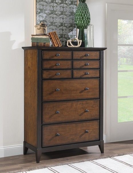 Legacy Classic Fenmore Dark Mocha/Distressed Cherry Drawer Chest-2