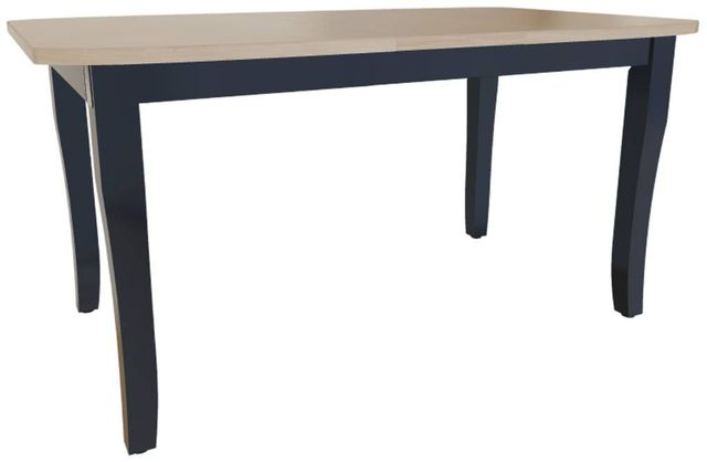 Mavin Customizable 48" Boat Extendable Dining Table with 12" Leaf-0