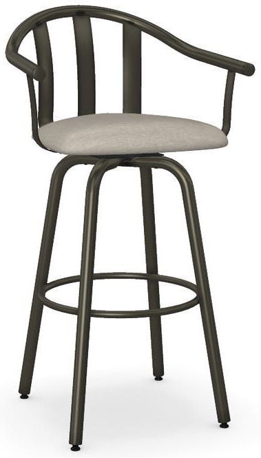 Amisco Gatlin Swivel Bar Stool-0