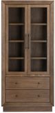 Crestview Carver Stained Brown 3-Shelf Bookcase-1